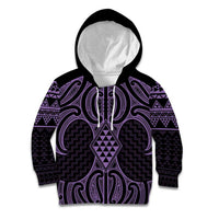 Waiporoporo Maori Ta Moko Poutama Art Kid Hoodie