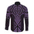 Waiporoporo Maori Ta Moko Poutama Art Long Sleeve Button Shirt