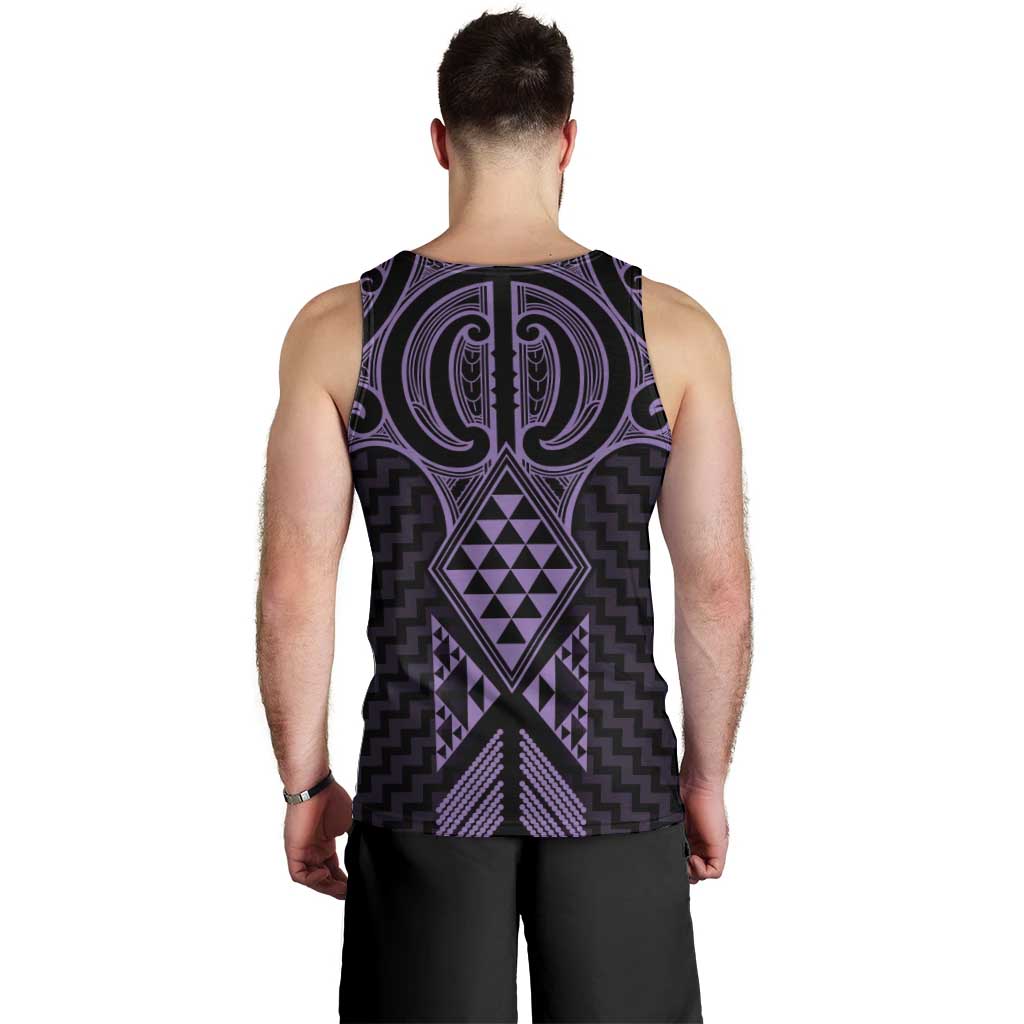 Waiporoporo Maori Ta Moko Poutama Art Men Tank Top LT9 - Polynesian Pride