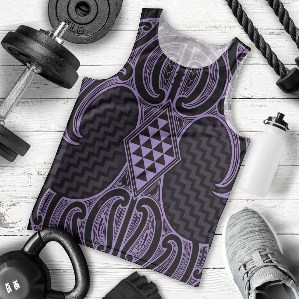 Waiporoporo Maori Ta Moko Poutama Art Men Tank Top LT9 - Polynesian Pride