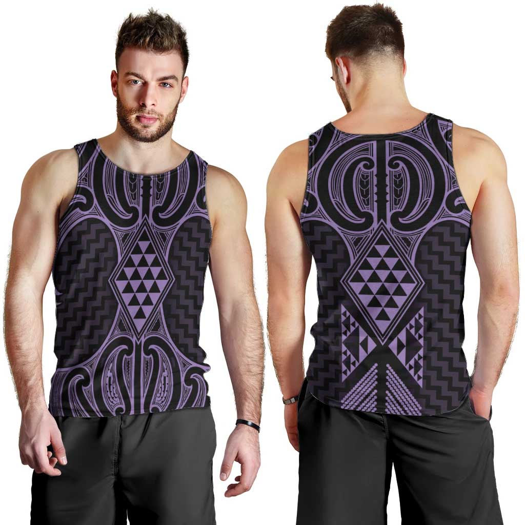 Waiporoporo Maori Ta Moko Poutama Art Men Tank Top LT9 - Polynesian Pride