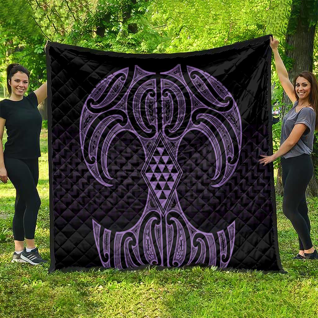 Waiporoporo Maori Ta Moko Poutama Art Quilt