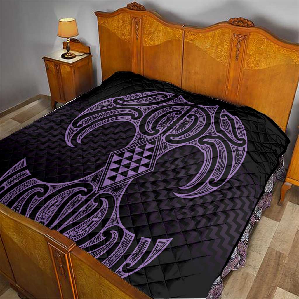 Waiporoporo Maori Ta Moko Poutama Art Quilt