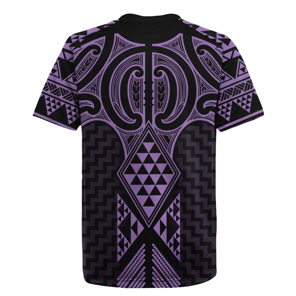 Waiporoporo Maori Ta Moko Poutama Art Rugby Jersey