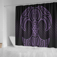 Waiporoporo Maori Ta Moko Poutama Art Shower Curtain