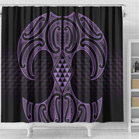Waiporoporo Maori Ta Moko Poutama Art Shower Curtain