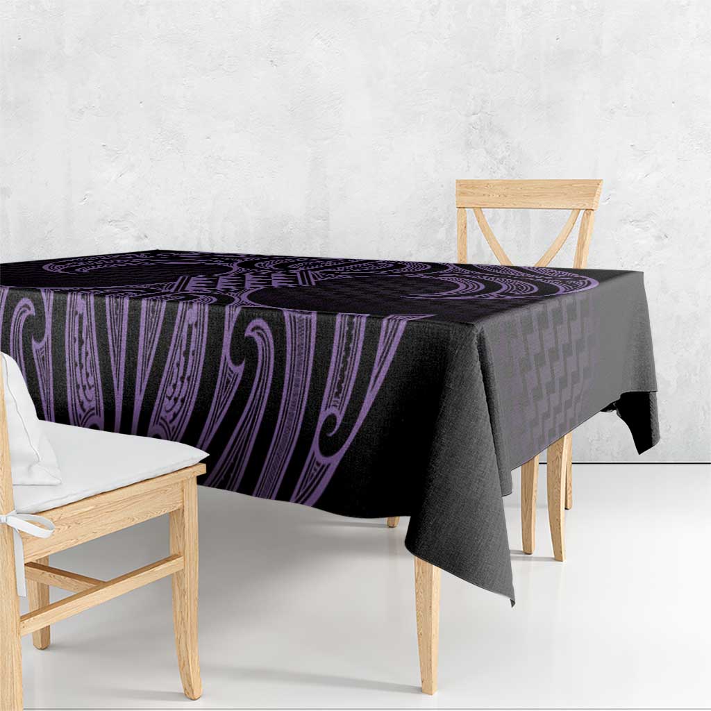 Waiporoporo Maori Ta Moko Poutama Art Tablecloth LT9 - Polynesian Pride