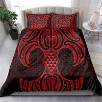 Whero Maori Ta Moko Poutama Art Bedding Set
