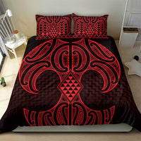 Whero Maori Ta Moko Poutama Art Bedding Set