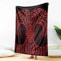 Whero Maori Ta Moko Poutama Art Blanket LT9 - Polynesian Pride