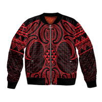Whero Maori Ta Moko Poutama Art Bomber Jacket