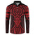 Whero Maori Ta Moko Poutama Art Button Sweatshirt