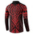 Whero Maori Ta Moko Poutama Art Button Sweatshirt