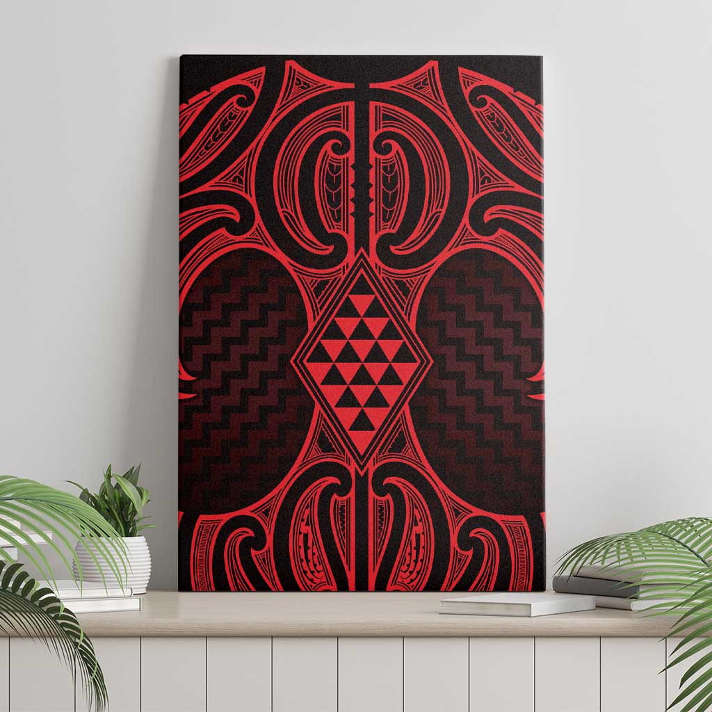 Whero Maori Ta Moko Poutama Art Canvas Wall Art LT9 - Polynesian Pride