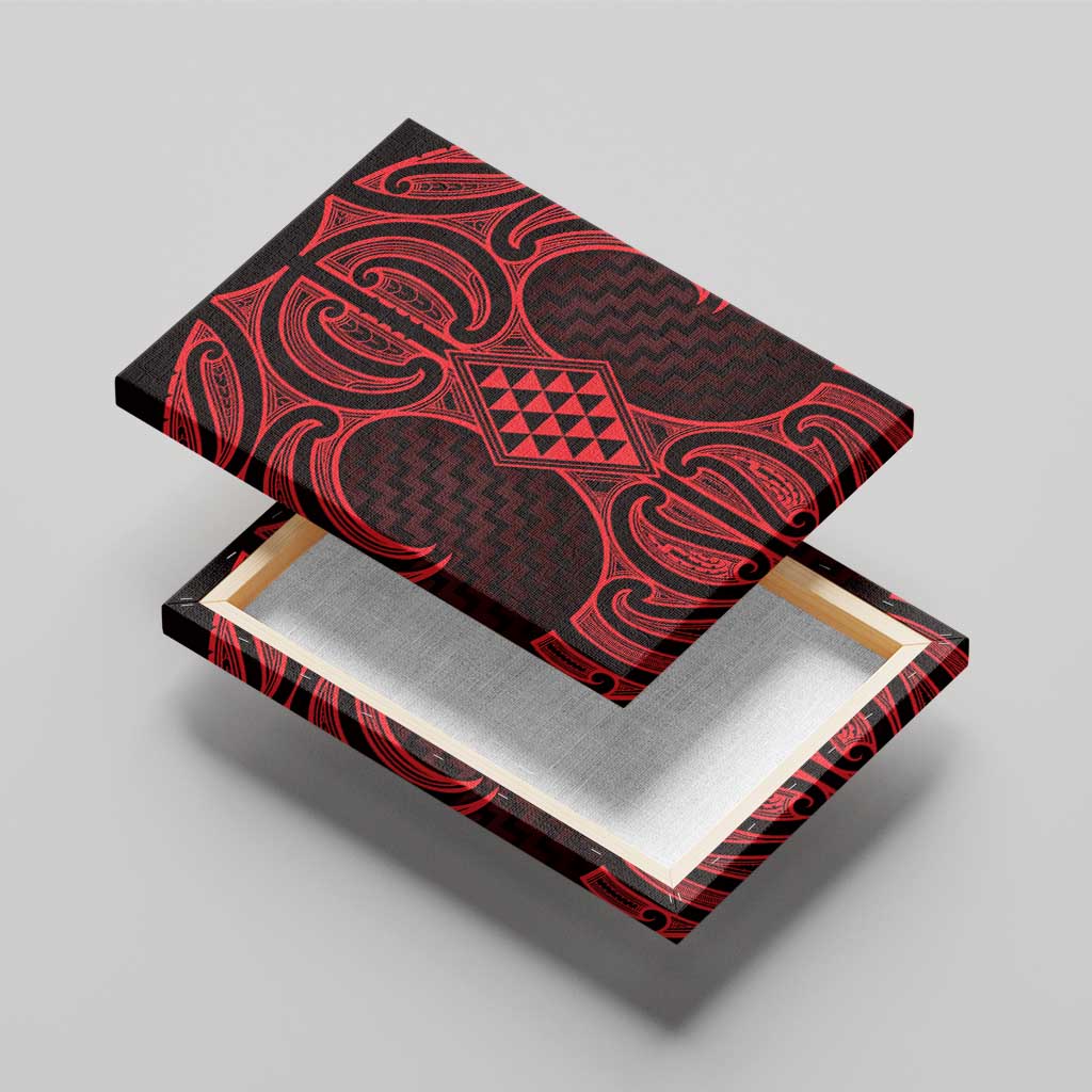 Whero Maori Ta Moko Poutama Art Canvas Wall Art LT9 - Polynesian Pride
