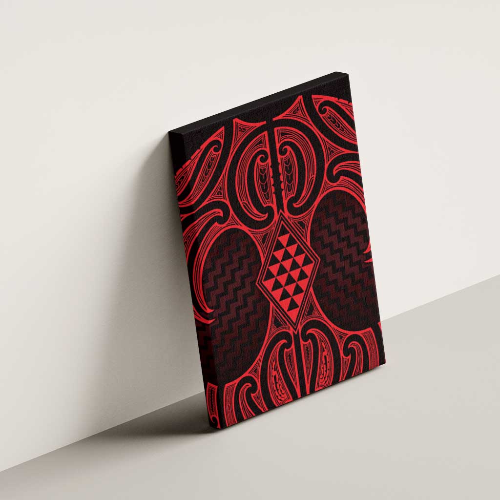 Whero Maori Ta Moko Poutama Art Canvas Wall Art LT9 - Polynesian Pride