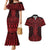 Whero Maori Ta Moko Poutama Art Couples Matching Mermaid Dress and Hawaiian Shirt