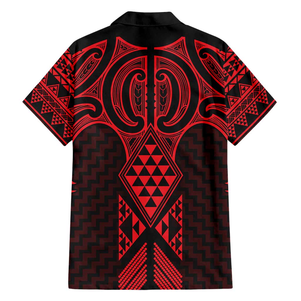 Whero Maori Ta Moko Poutama Art Hawaiian Shirt LT9 - Polynesian Pride