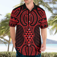 Whero Maori Ta Moko Poutama Art Hawaiian Shirt LT9 - Polynesian Pride