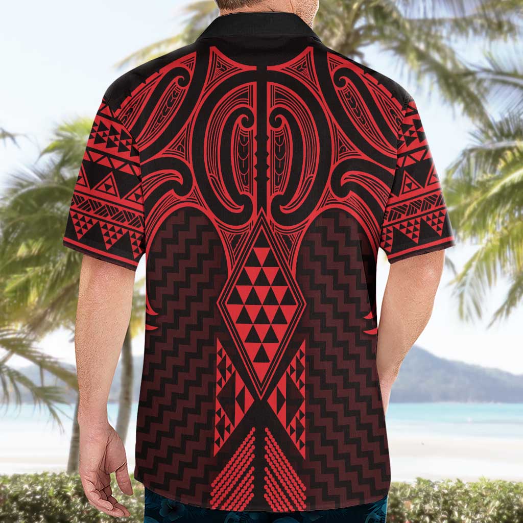 Whero Maori Ta Moko Poutama Art Hawaiian Shirt LT9 - Polynesian Pride