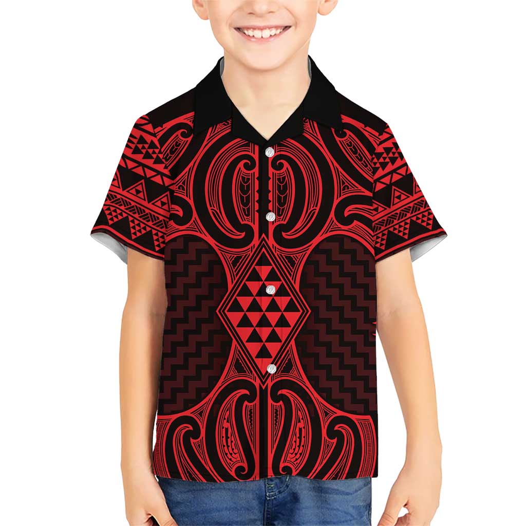 Whero Maori Ta Moko Poutama Art Hawaiian Shirt LT9 - Polynesian Pride