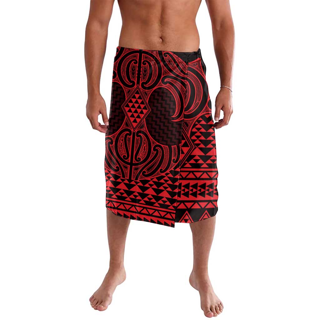 Whero Maori Ta Moko Poutama Art Lavalava