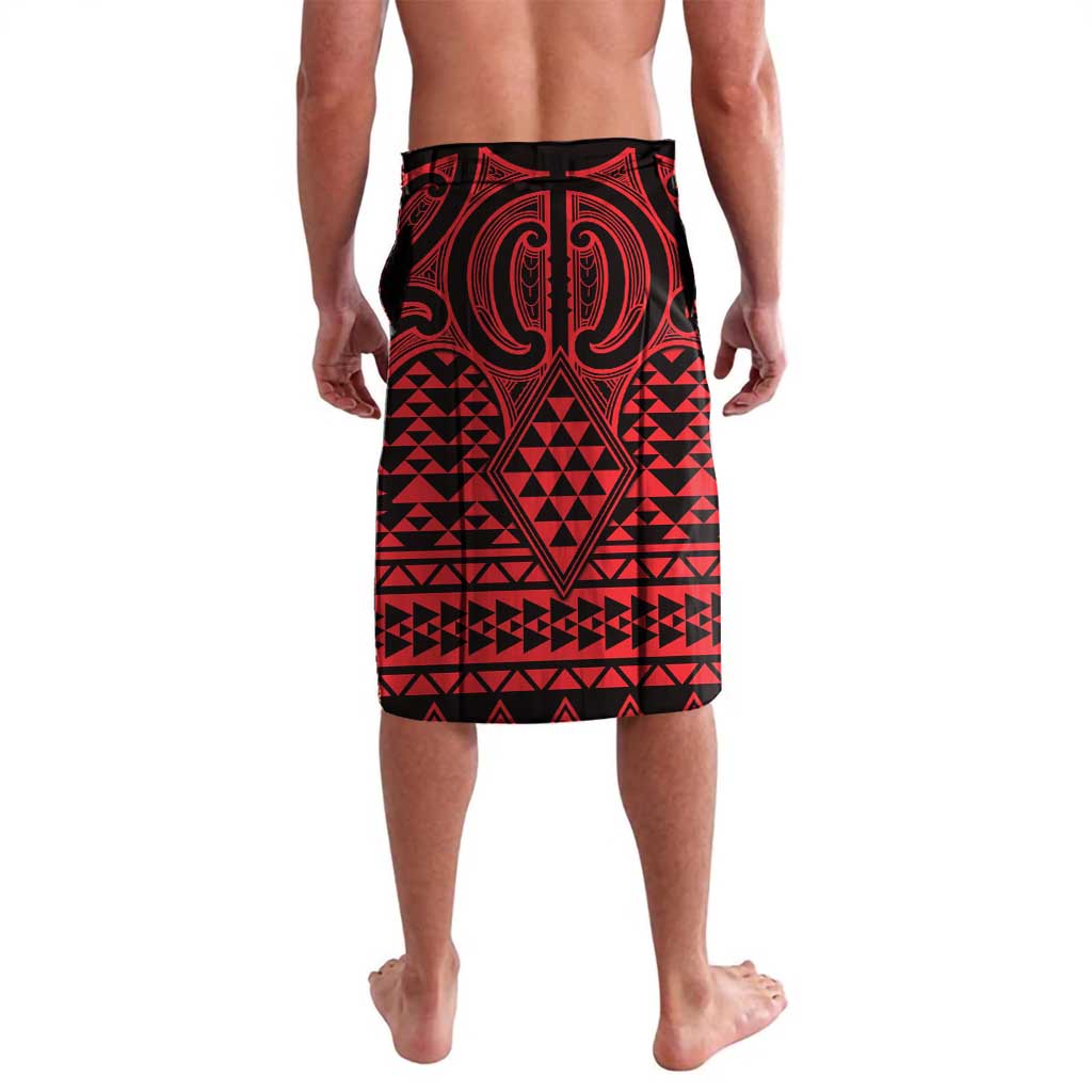 Whero Maori Ta Moko Poutama Art Lavalava