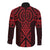 Whero Maori Ta Moko Poutama Art Long Sleeve Button Shirt