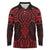 Whero Maori Ta Moko Poutama Art Long Sleeve Polo Shirt