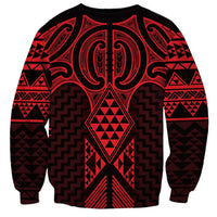 Whero Maori Ta Moko Poutama Art Sweatshirt LT9 - Polynesian Pride