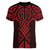 Whero Maori Ta Moko Poutama Art Women V-Neck T-Shirt