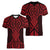 Whero Maori Ta Moko Poutama Art Women V-Neck T-Shirt