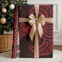 Whero Maori Ta Moko Poutama Art Wrapping Paper - Polynesian Pride