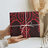 Whero Maori Ta Moko Poutama Art Wrapping Paper - Polynesian Pride