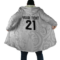 New Zealand Rangatira Custom Cloak All White Niho Taniwha Maori Tribal - Polynesian Pride