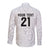 New Zealand Rangatira Custom Long Sleeve Button Shirt All White Niho Taniwha Maori Tribal