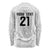 New Zealand Rangatira Custom Long Sleeve Shirt All White Niho Taniwha Maori Tribal