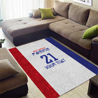 New Zealand Rugby Pacific Personalised Area Rug Maori Style Tribal Tapa Pattern