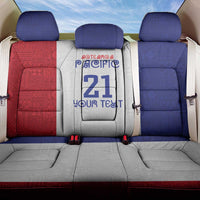 New Zealand Rugby Pacific Personalised Back Car Seat Cover Maori Style Tribal Tapa Pattern