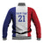New Zealand Rugby Pacific Personalised Baseball Jacket Maori Style Tribal Tapa Pattern