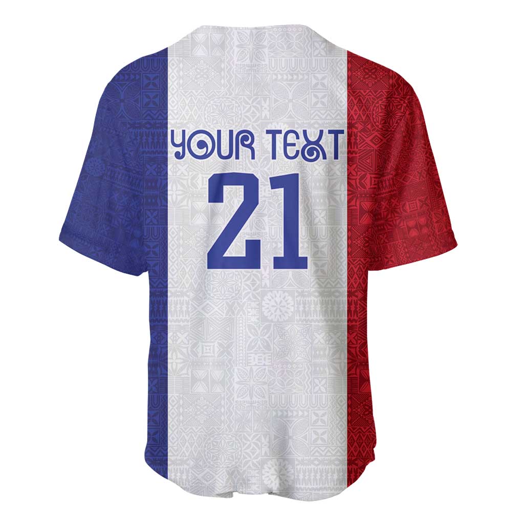 New Zealand Rugby Pacific Personalised Baseball Jersey Maori Style Tribal Tapa Pattern