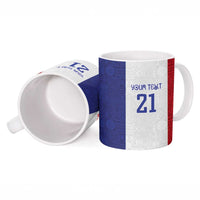 New Zealand Rugby Pacific Personalised Ceramic Mug Maori Style Tribal Tapa Pattern - Polynesian Pride