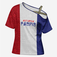 New Zealand Rugby Pacific Personalised Cross Shoulder Shirt Maori Style Tribal Tapa Pattern - Polynesian Pride