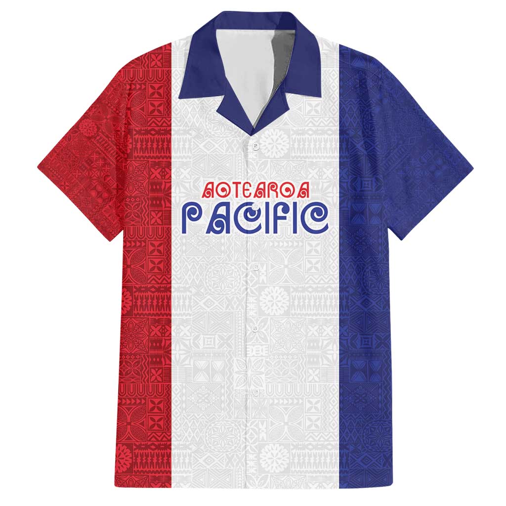 New Zealand Rugby Pacific Personalised Family Matching Short Sleeve Bodycon Dress and Hawaiian Shirt Maori Style Tribal Tapa Pattern