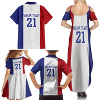 New Zealand Rugby Pacific Personalised Family Matching Summer Maxi Dress and Hawaiian Shirt Maori Style Tribal Tapa Pattern