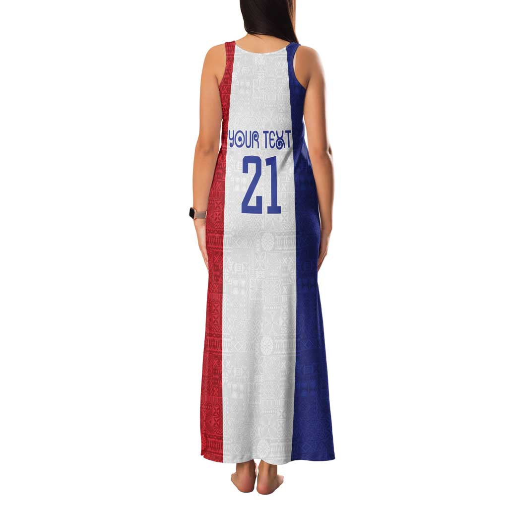 New Zealand Rugby Pacific Personalised Family Matching Tank Maxi Dress and Hawaiian Shirt Maori Style Tribal Tapa Pattern