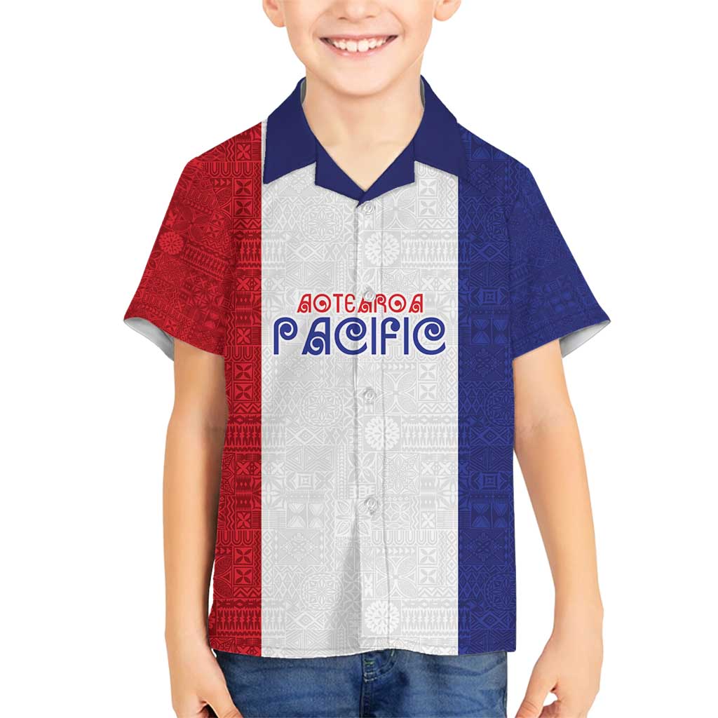 New Zealand Rugby Pacific Personalised Family Matching Tank Maxi Dress and Hawaiian Shirt Maori Style Tribal Tapa Pattern