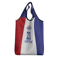 New Zealand Rugby Pacific Personalised Grocery Bag Maori Style Tribal Tapa Pattern