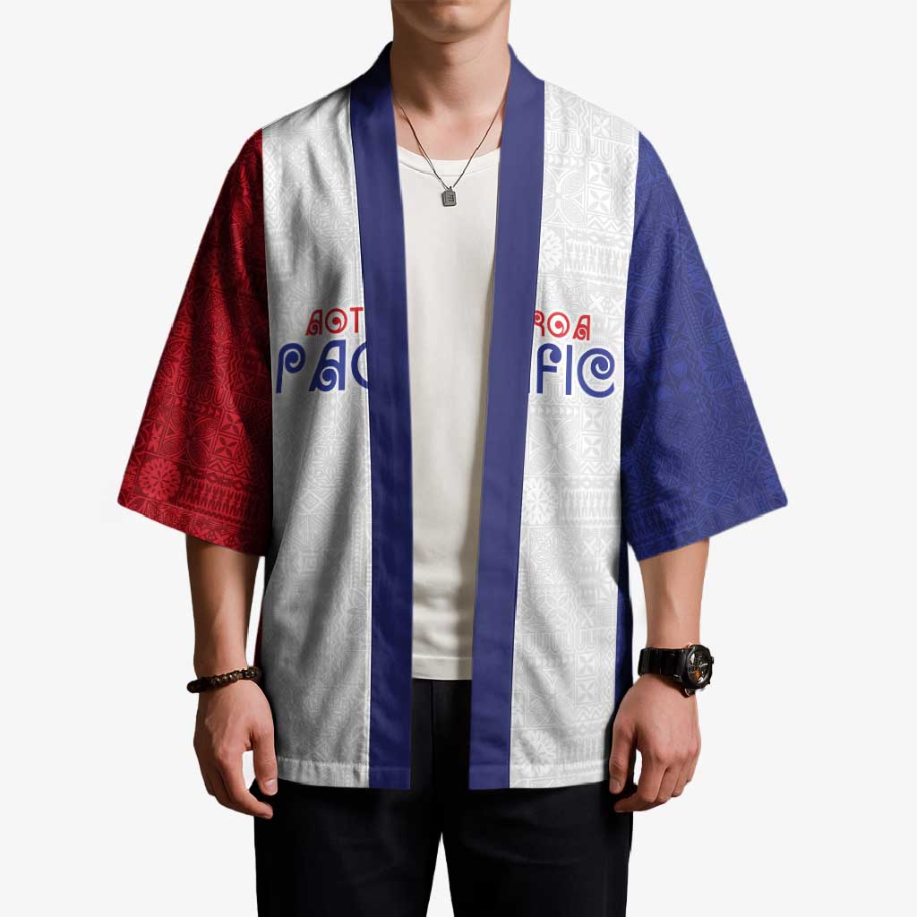 New Zealand Rugby Pacific Personalised Kimono Maori Style Tribal Tapa Pattern - Polynesian Pride