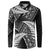 New Zealand Rugby Pacific Personalised Button Sweatshirt All Black Maori Pasifika Fern Pattern